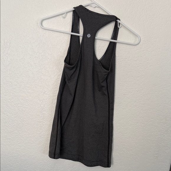 lululemon athletica Charcoal Racerback Tank Top - Picture 2 of 2